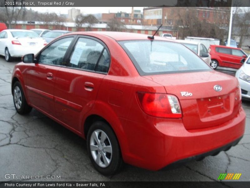 Tropical Red / Gray 2011 Kia Rio LX