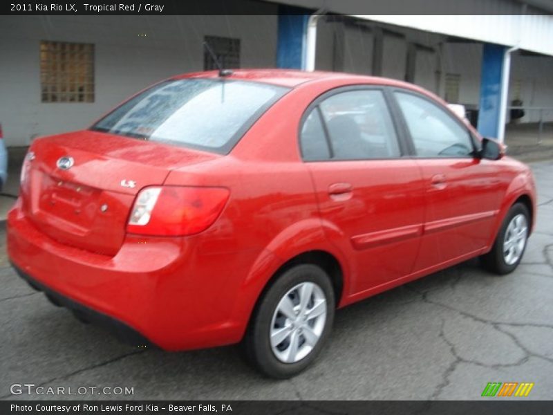 Tropical Red / Gray 2011 Kia Rio LX
