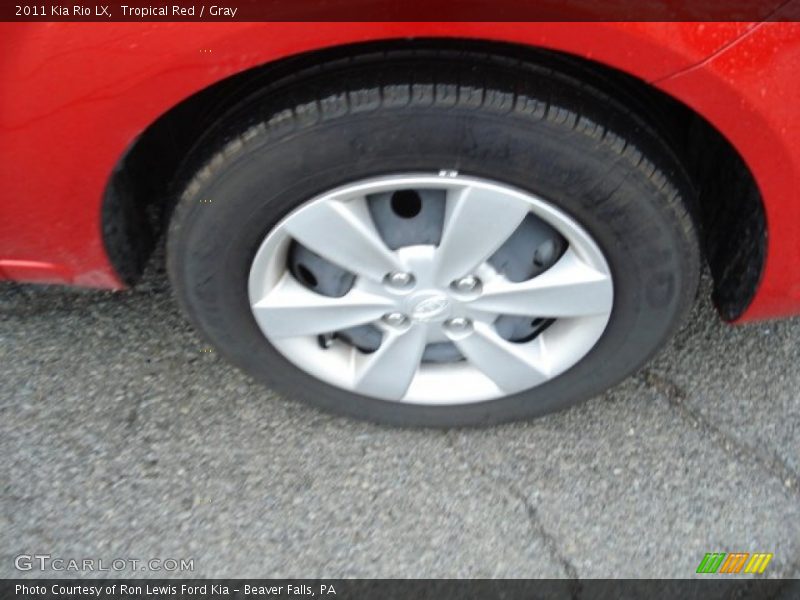 Tropical Red / Gray 2011 Kia Rio LX