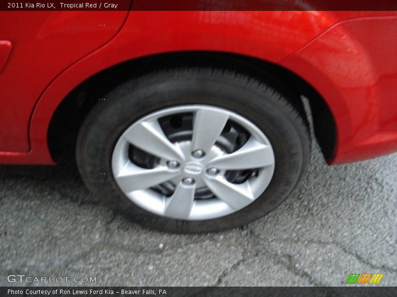 Tropical Red / Gray 2011 Kia Rio LX