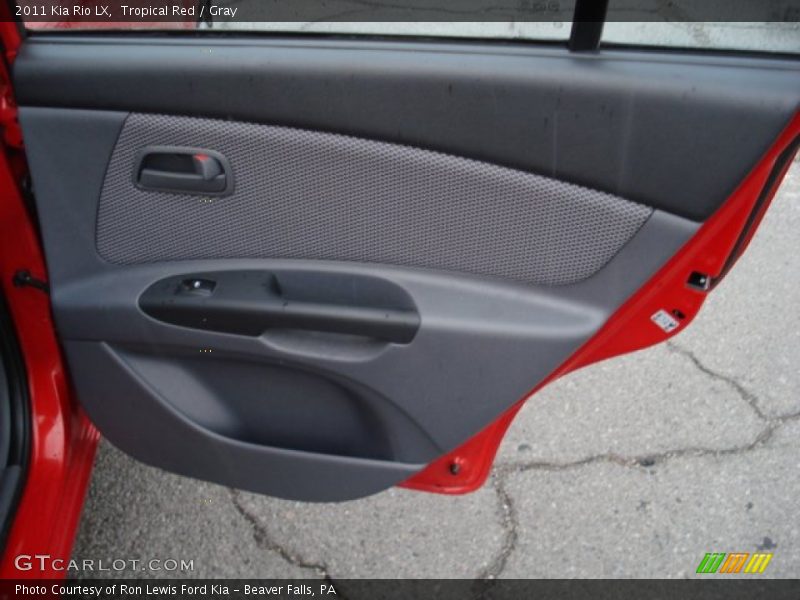 Tropical Red / Gray 2011 Kia Rio LX