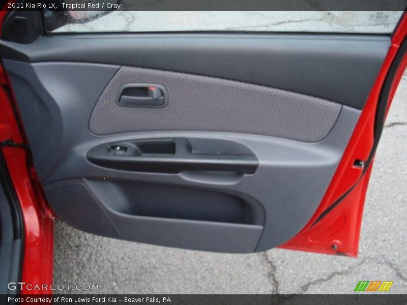 Tropical Red / Gray 2011 Kia Rio LX
