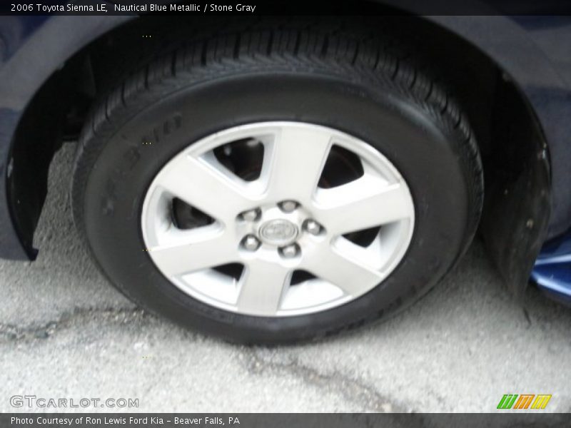Nautical Blue Metallic / Stone Gray 2006 Toyota Sienna LE