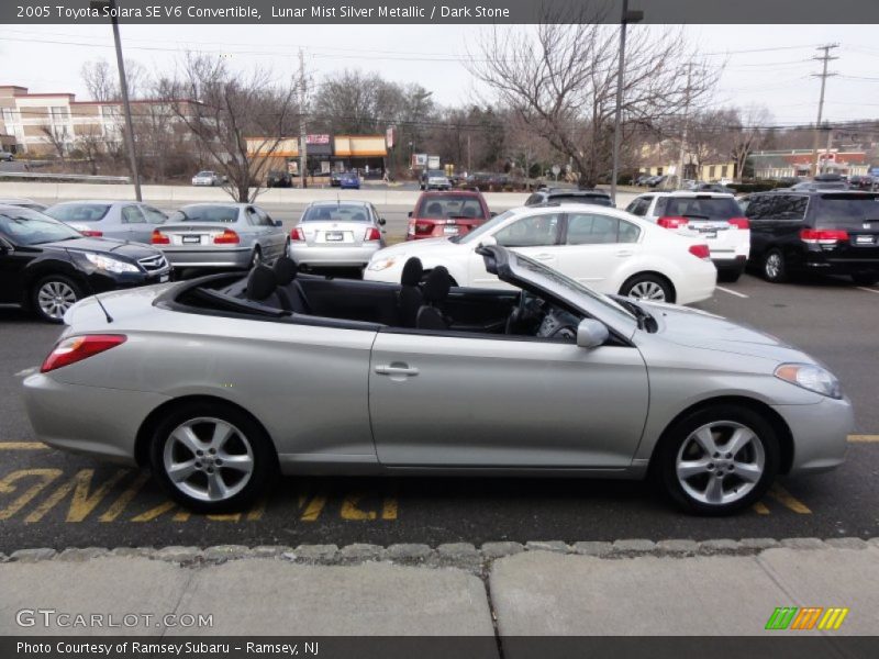 Lunar Mist Silver Metallic / Dark Stone 2005 Toyota Solara SE V6 Convertible