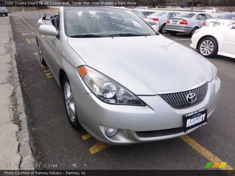 Lunar Mist Silver Metallic / Dark Stone 2005 Toyota Solara SE V6 Convertible