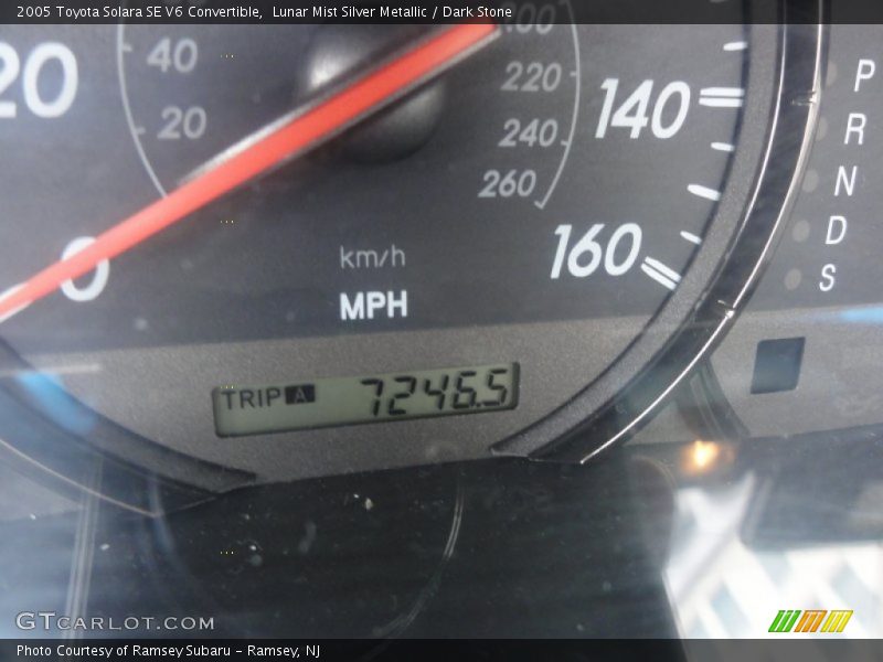 Lunar Mist Silver Metallic / Dark Stone 2005 Toyota Solara SE V6 Convertible