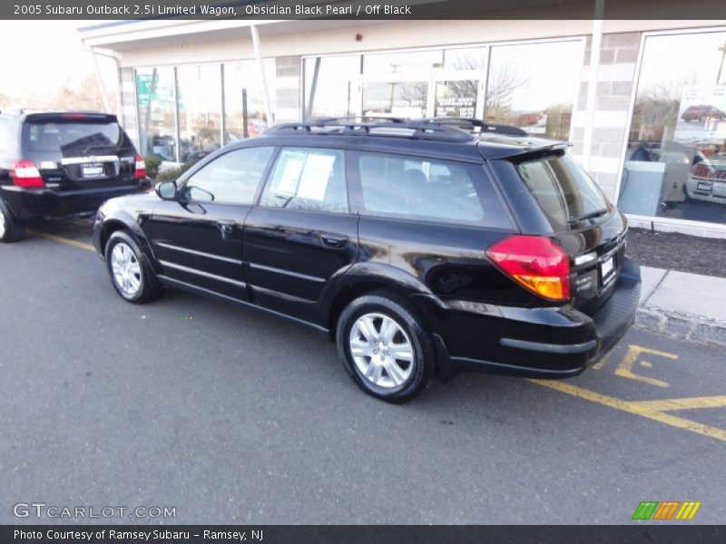 Obsidian Black Pearl / Off Black 2005 Subaru Outback 2.5i Limited Wagon