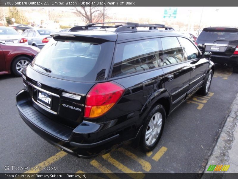 Obsidian Black Pearl / Off Black 2005 Subaru Outback 2.5i Limited Wagon