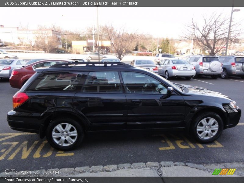Obsidian Black Pearl / Off Black 2005 Subaru Outback 2.5i Limited Wagon