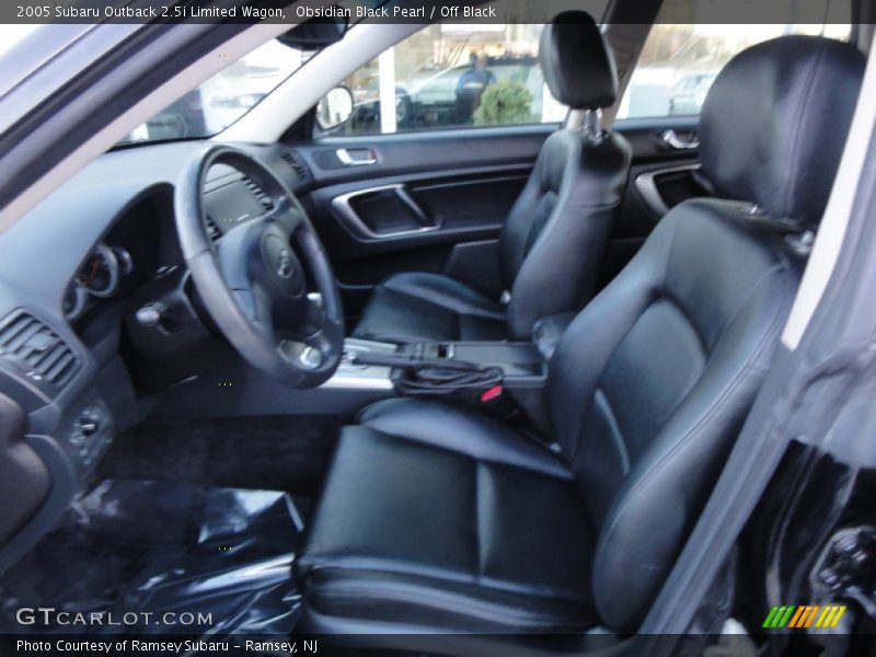 Obsidian Black Pearl / Off Black 2005 Subaru Outback 2.5i Limited Wagon