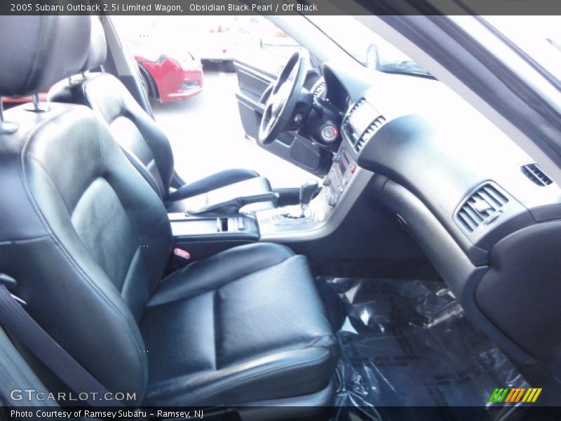 Obsidian Black Pearl / Off Black 2005 Subaru Outback 2.5i Limited Wagon