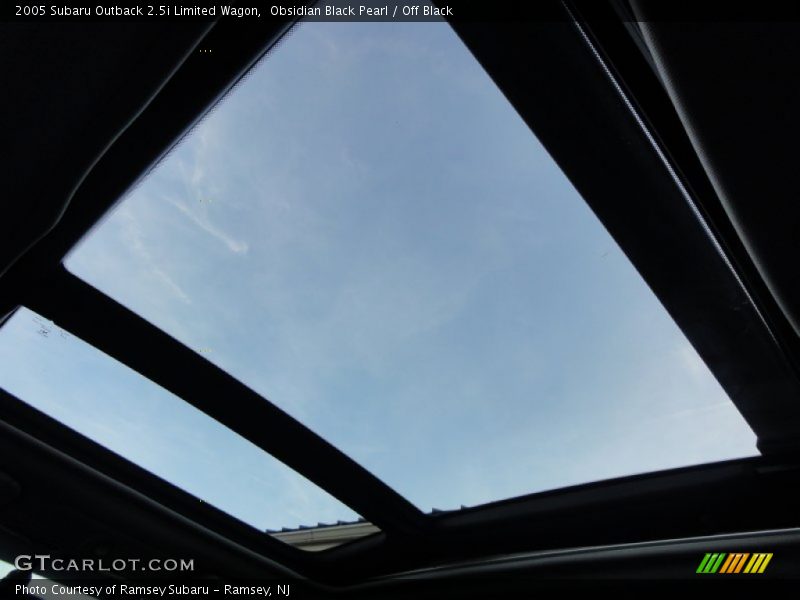 Obsidian Black Pearl / Off Black 2005 Subaru Outback 2.5i Limited Wagon