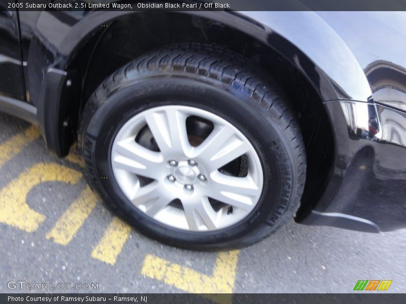 Obsidian Black Pearl / Off Black 2005 Subaru Outback 2.5i Limited Wagon