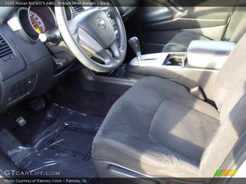 Brilliant Silver Metallic / Black 2009 Nissan Murano S AWD