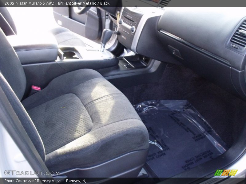 Brilliant Silver Metallic / Black 2009 Nissan Murano S AWD