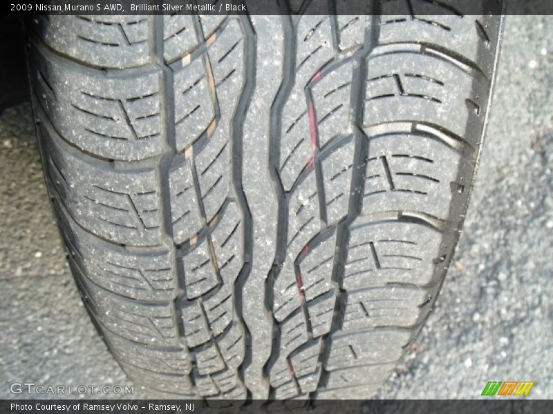 Brilliant Silver Metallic / Black 2009 Nissan Murano S AWD