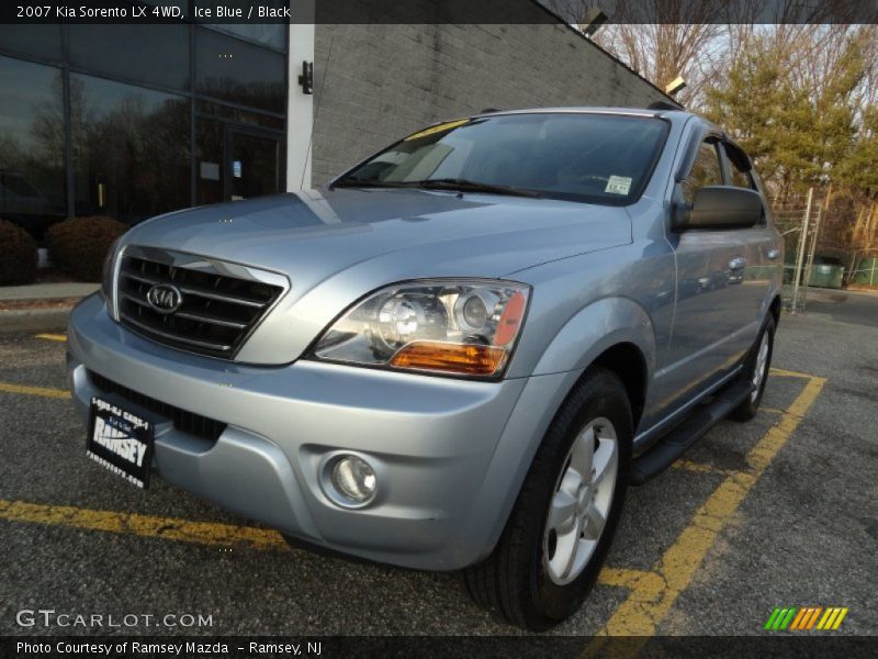 Ice Blue / Black 2007 Kia Sorento LX 4WD