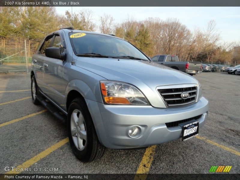 Ice Blue / Black 2007 Kia Sorento LX 4WD