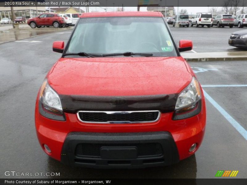 Molten Red / Black Soul Logo Cloth 2010 Kia Soul +