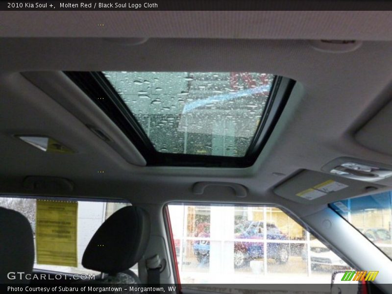 Molten Red / Black Soul Logo Cloth 2010 Kia Soul +