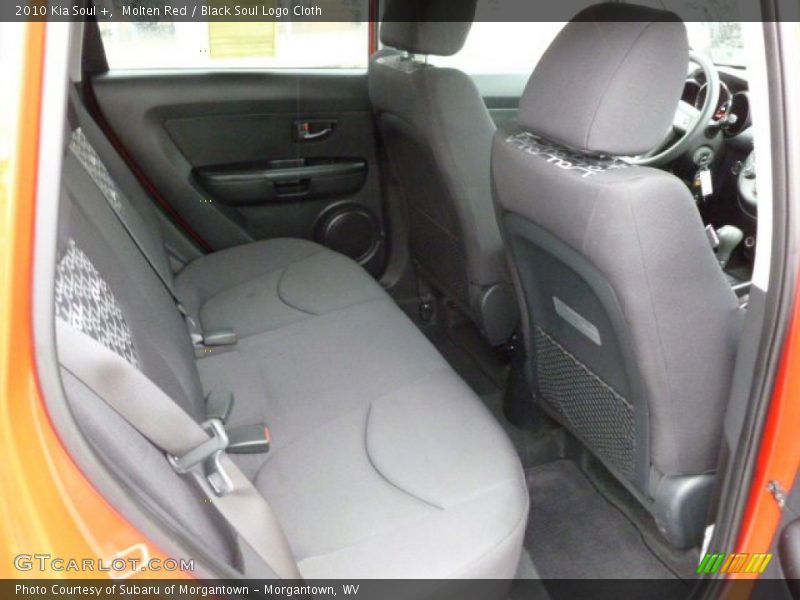 Molten Red / Black Soul Logo Cloth 2010 Kia Soul +