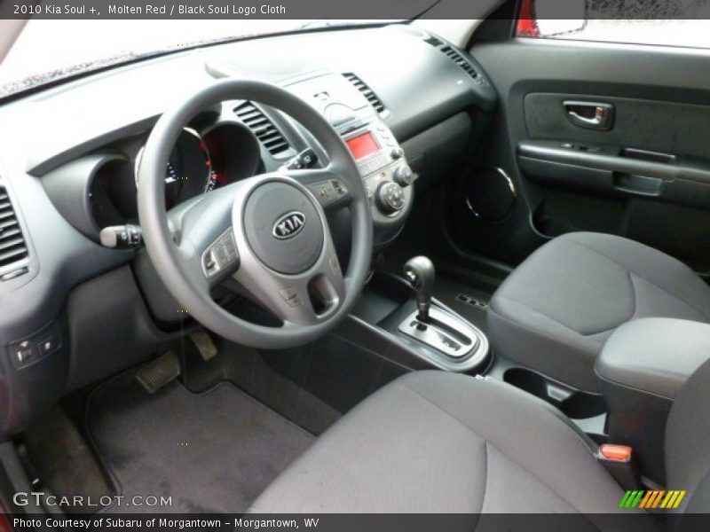 Molten Red / Black Soul Logo Cloth 2010 Kia Soul +