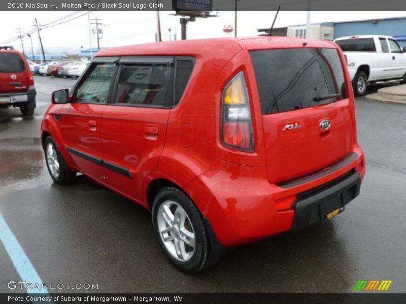 Molten Red / Black Soul Logo Cloth 2010 Kia Soul +