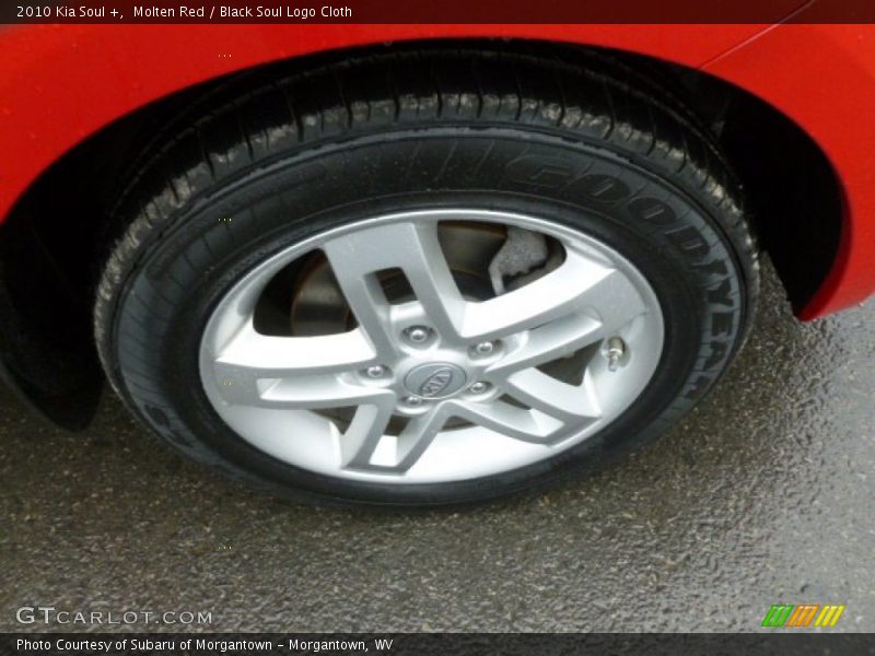 Molten Red / Black Soul Logo Cloth 2010 Kia Soul +