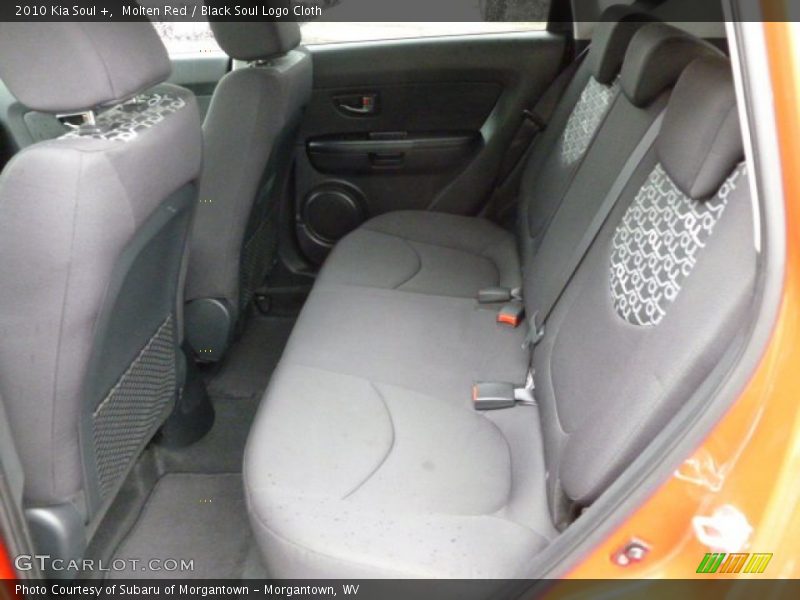 Molten Red / Black Soul Logo Cloth 2010 Kia Soul +