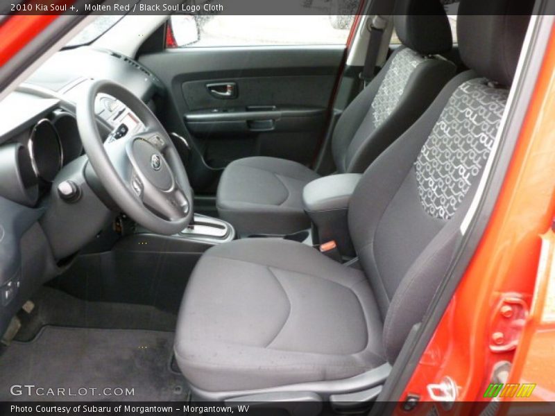 Molten Red / Black Soul Logo Cloth 2010 Kia Soul +