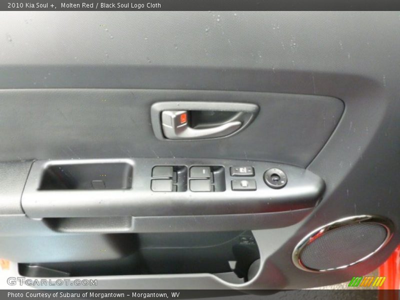 Molten Red / Black Soul Logo Cloth 2010 Kia Soul +