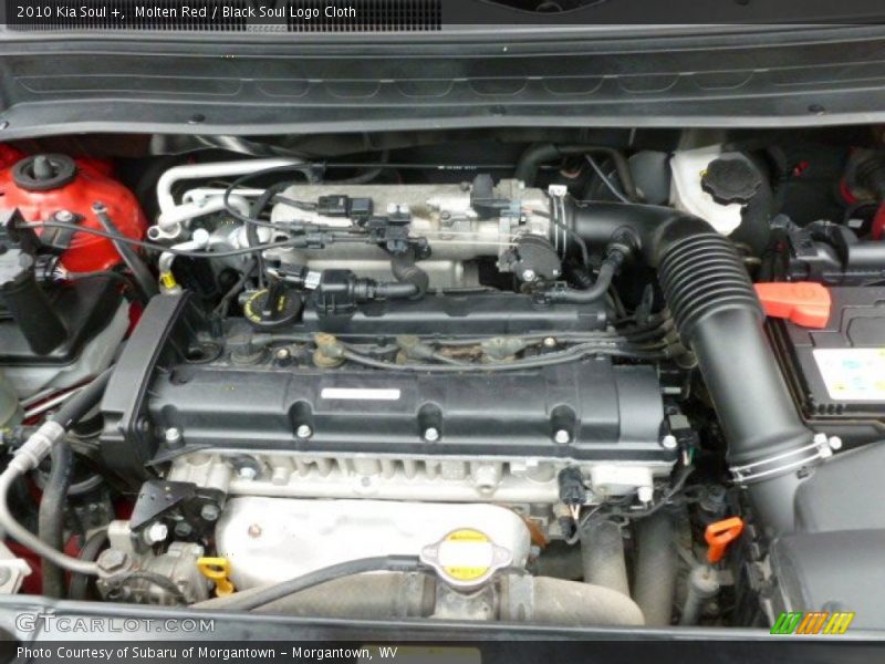 Molten Red / Black Soul Logo Cloth 2010 Kia Soul +