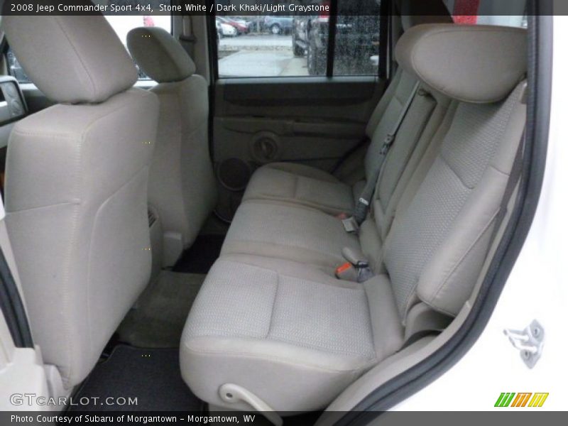 Stone White / Dark Khaki/Light Graystone 2008 Jeep Commander Sport 4x4