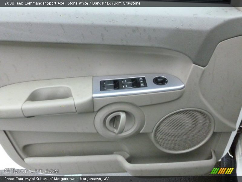 Stone White / Dark Khaki/Light Graystone 2008 Jeep Commander Sport 4x4