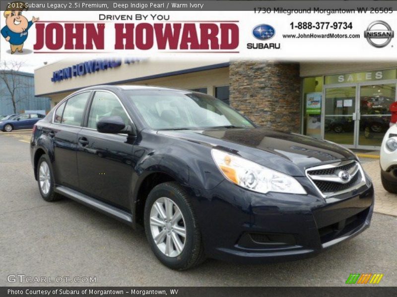 Deep Indigo Pearl / Warm Ivory 2012 Subaru Legacy 2.5i Premium