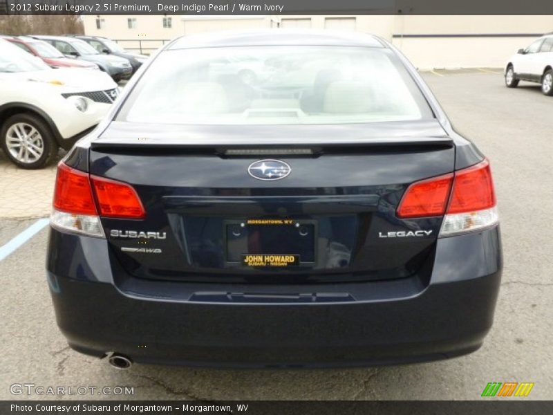 Deep Indigo Pearl / Warm Ivory 2012 Subaru Legacy 2.5i Premium