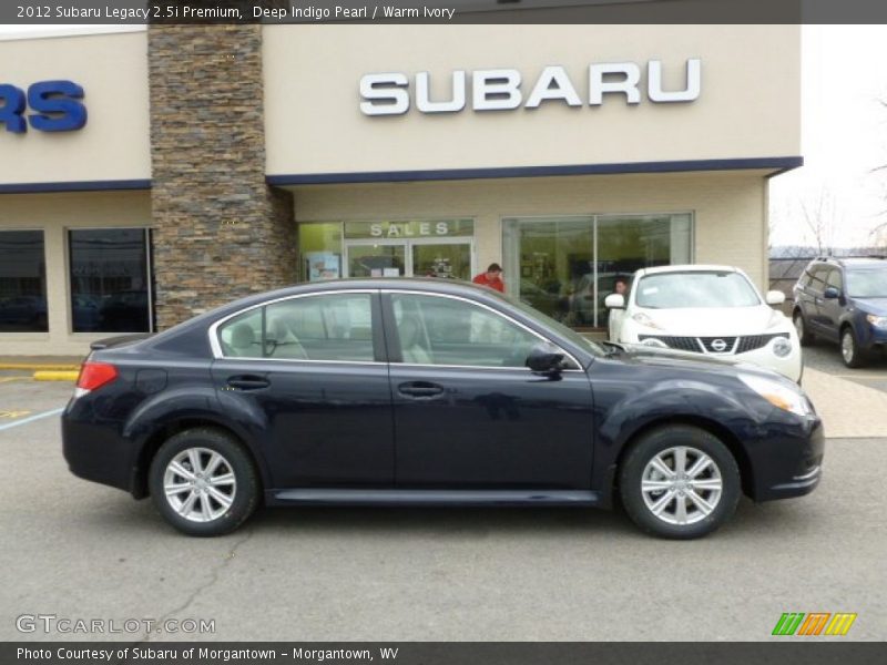 Deep Indigo Pearl / Warm Ivory 2012 Subaru Legacy 2.5i Premium