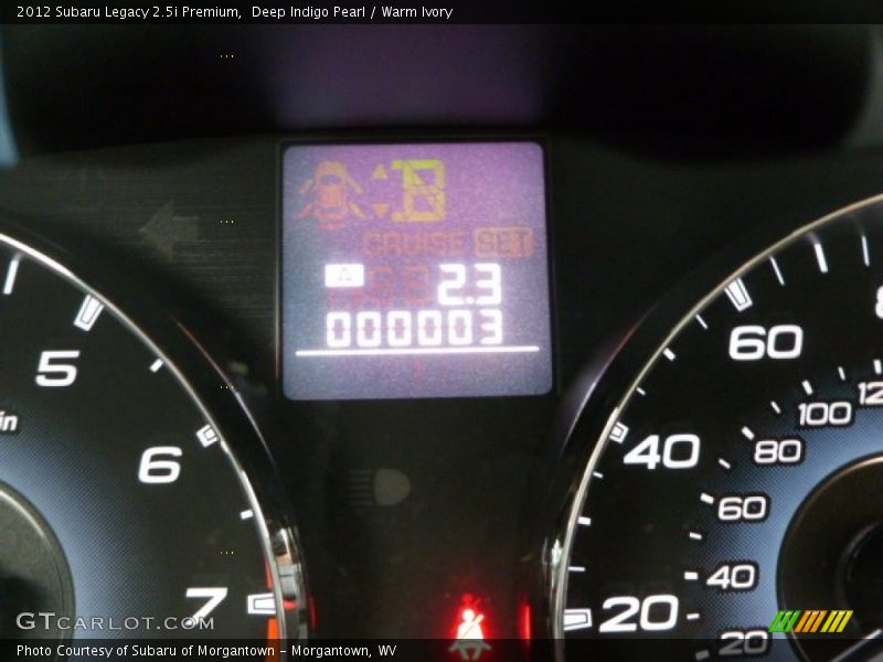 Deep Indigo Pearl / Warm Ivory 2012 Subaru Legacy 2.5i Premium
