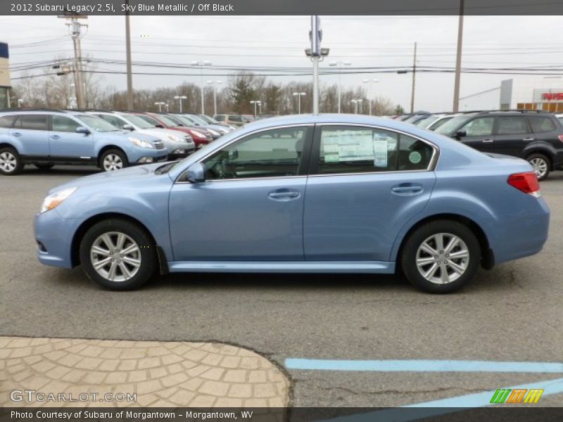 Sky Blue Metallic / Off Black 2012 Subaru Legacy 2.5i