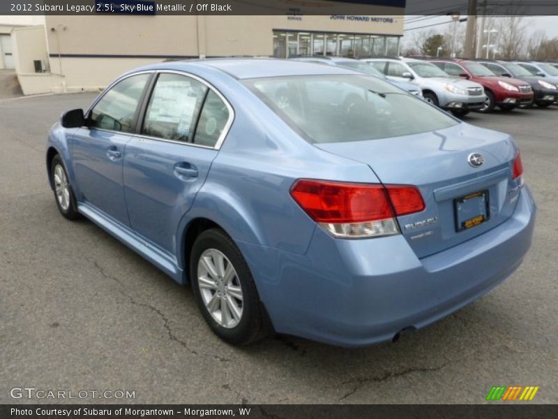 Sky Blue Metallic / Off Black 2012 Subaru Legacy 2.5i