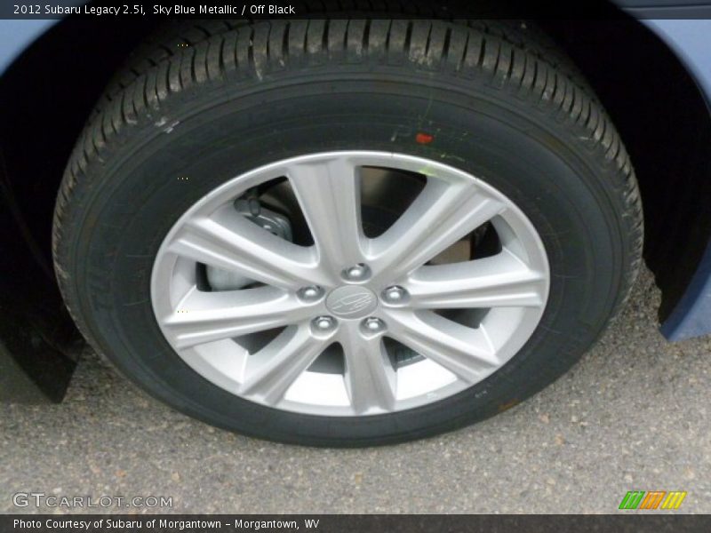 Sky Blue Metallic / Off Black 2012 Subaru Legacy 2.5i