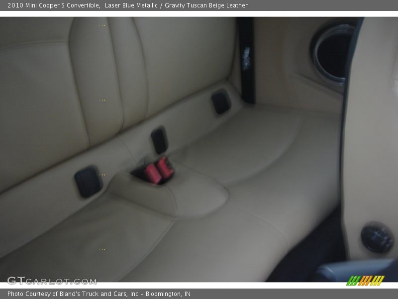 Laser Blue Metallic / Gravity Tuscan Beige Leather 2010 Mini Cooper S Convertible
