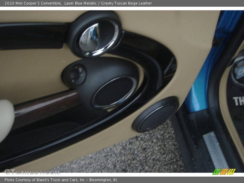 Laser Blue Metallic / Gravity Tuscan Beige Leather 2010 Mini Cooper S Convertible
