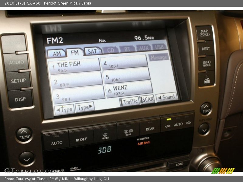 Peridot Green Mica / Sepia 2010 Lexus GX 460