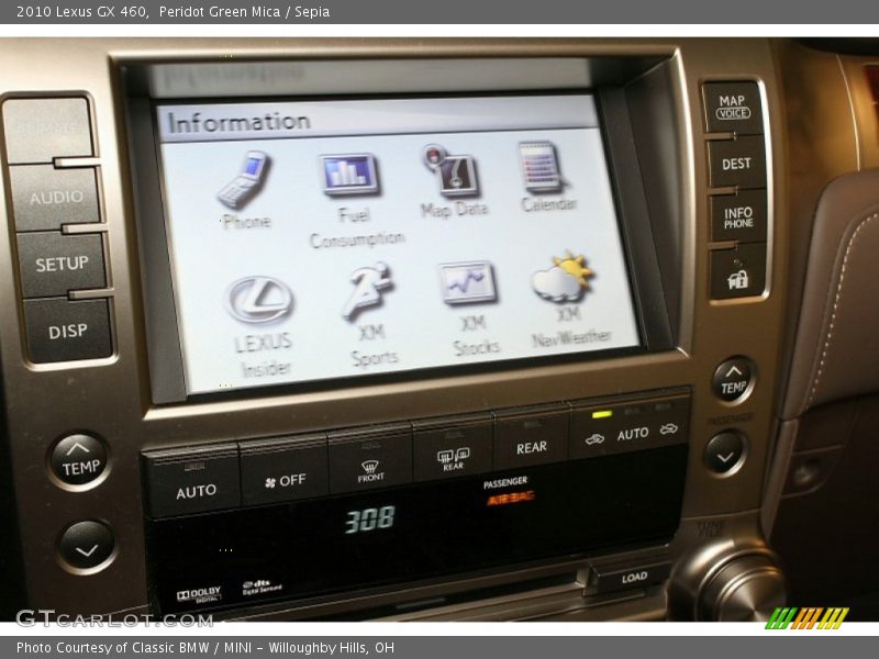 Peridot Green Mica / Sepia 2010 Lexus GX 460