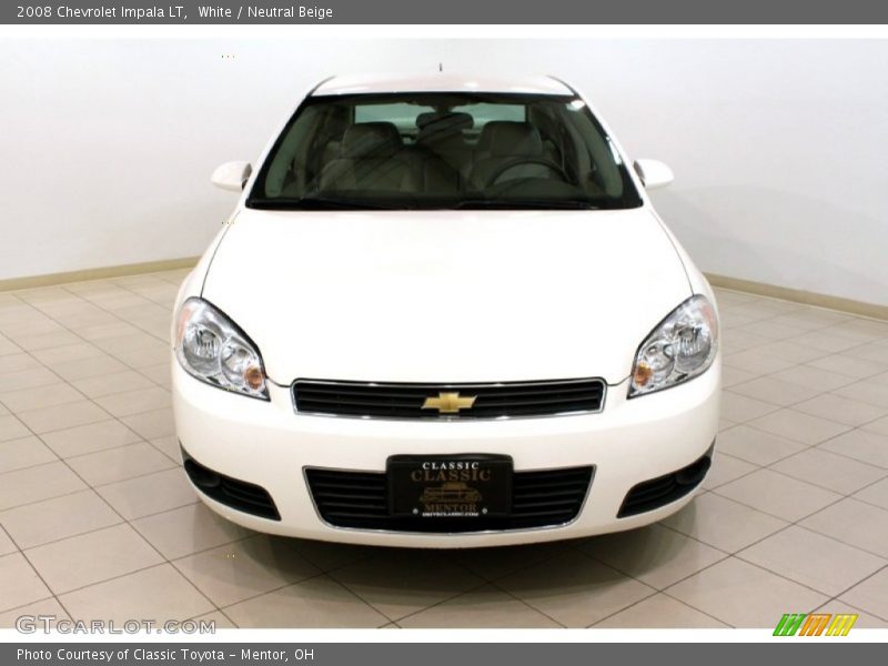 White / Neutral Beige 2008 Chevrolet Impala LT