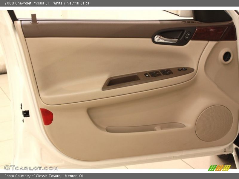 White / Neutral Beige 2008 Chevrolet Impala LT