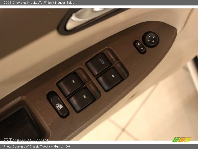White / Neutral Beige 2008 Chevrolet Impala LT