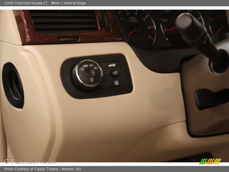 White / Neutral Beige 2008 Chevrolet Impala LT