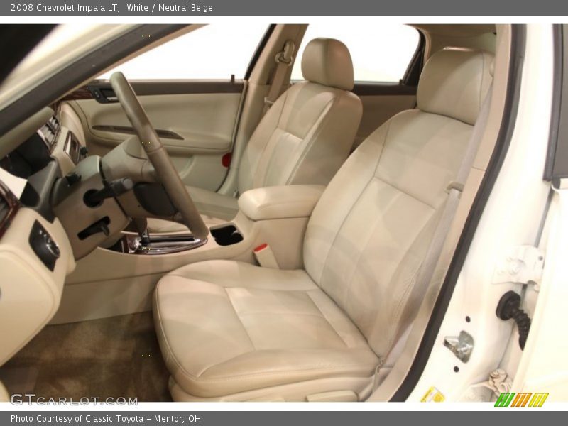 White / Neutral Beige 2008 Chevrolet Impala LT